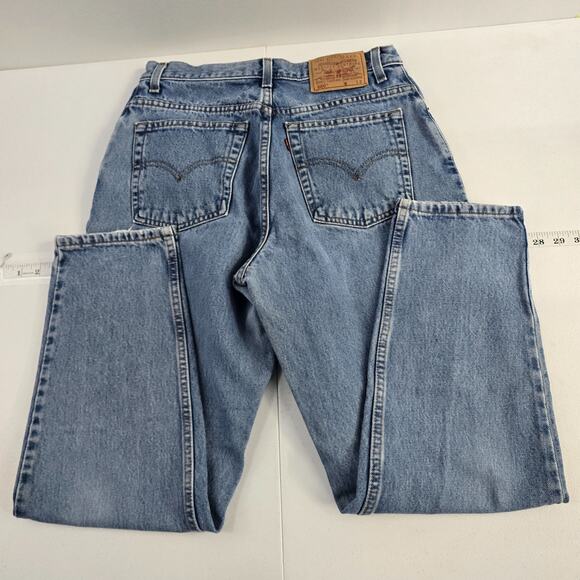 VTG‎ levi's 550 relaxed tapered jeans size 12 womens blue 6391 - Picture 3 of 12